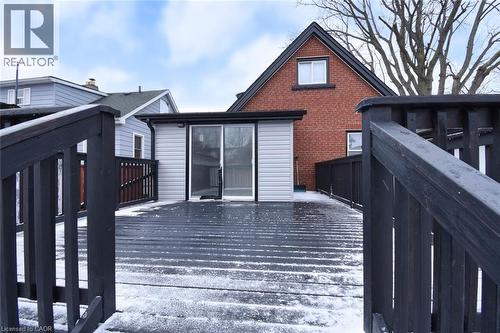 View of wooden deck - 215 Walter Avenue S, Hamilton, ON - Outdoor