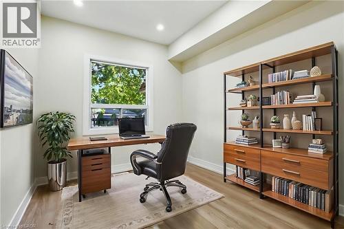 Virtually Staged - 9 Alice Street, Hamilton, ON - Indoor Photo Showing Office