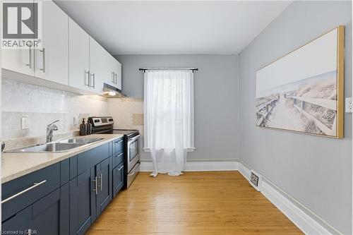 13 Bruce Street, Hamilton, ON - Indoor Photo Showing Kitchen With Double Sink