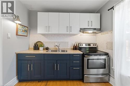 13 Bruce Street, Hamilton, ON - Indoor Photo Showing Kitchen With Double Sink