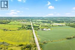 Aerial view of sparsely populated area - 