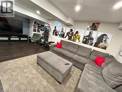 Living area with wood finished floors - 