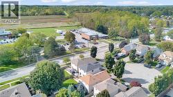 Aerial perspective of suburban area - 