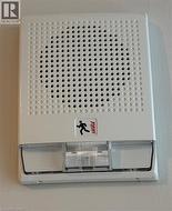 Wall mounted fire alarm in unit - 