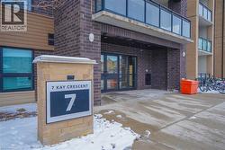 Snow covered patio featuring a patio and a balcony - 