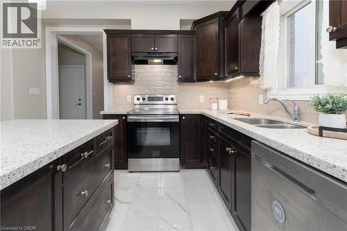 6 Laurent Avenue, Welland, ON - Indoor Photo Showing Kitchen With Double Sink