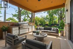 Heated Covered Patio with virtual staging - 