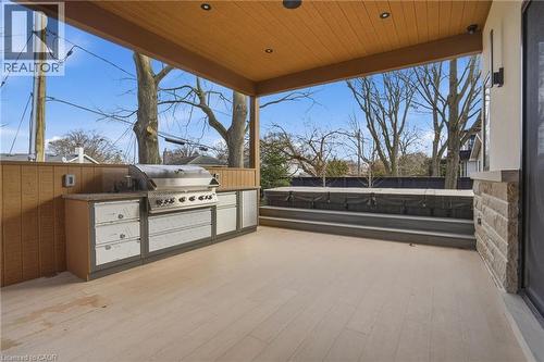 Heated Covered Patio - 427 Pine Cove Road, Burlington, ON - Outdoor With Exterior