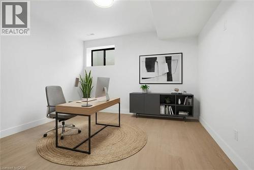 Office with virtual staging - 427 Pine Cove Road, Burlington, ON - Indoor Photo Showing Office