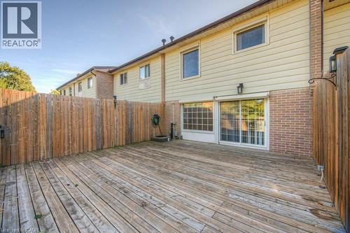 View of deck - 46 Guerin Avenue, Kitchener, ON - Outdoor With Deck Patio Veranda With Exterior