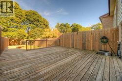 Deck featuring a fenced backyard - 