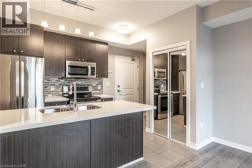 85 Robinson Street Unit# 304, Hamilton, ON - Indoor Photo Showing Kitchen With Stainless Steel Kitchen With Double Sink With Upgraded Kitchen
