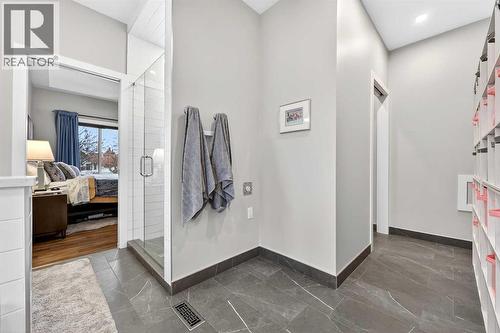 Note washer/dryer hookups, in case you want to add laundry upstairs for true single level living - 509 Riverview Place Se, Calgary, AB - Indoor Photo Showing Other Room