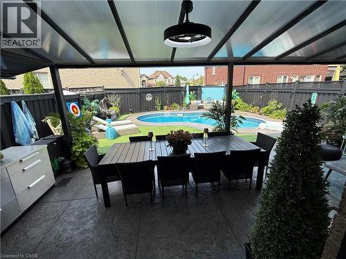 11 Donatello Court, Hamilton, ON - Outdoor With In Ground Pool With Deck Patio Veranda With Exterior