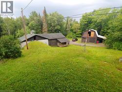 View of workshop & barn from main house - 