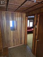 Main entry hallway with door into living room - 