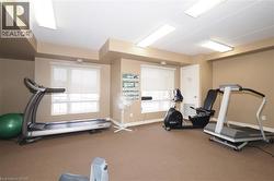 View of workout area on building's main floor - 