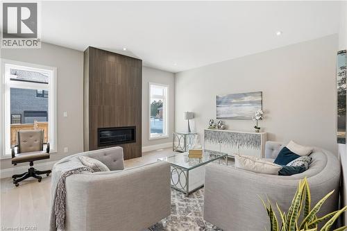 Lot 7 Klein Circle, Ancaster, ON - Indoor Photo Showing Living Room With Fireplace