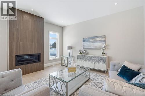Lot 7 Klein Circle, Ancaster, ON - Indoor Photo Showing Living Room With Fireplace