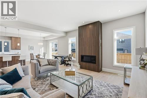Lot 7 Klein Circle, Ancaster, ON - Indoor Photo Showing Living Room With Fireplace