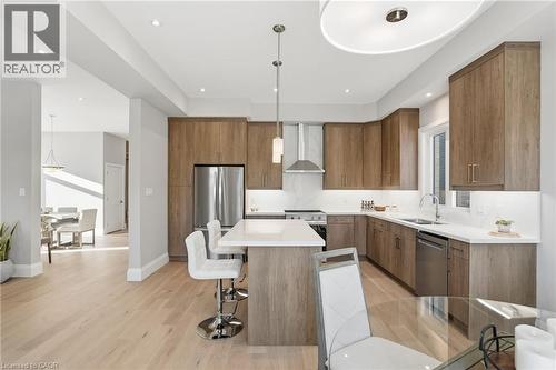 Lot 7 Klein Circle, Ancaster, ON - Indoor Photo Showing Kitchen With Double Sink With Upgraded Kitchen