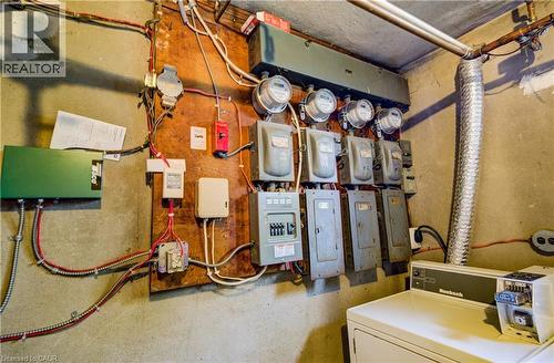 Individual Hydro Meters - 263 Highland Road W, Kitchener, ON - Indoor Photo Showing Basement
