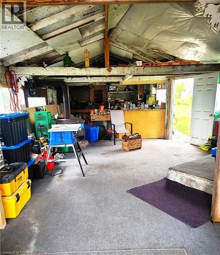 Attached garage area that might make a great home office - 46 Bridge Street E, Kitchener, ON - Indoor