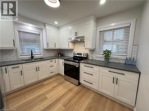 232 Rodgers Road, Hamilton, ON - Indoor Photo Showing Kitchen With Double Sink With Upgraded Kitchen