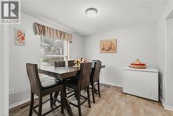 Dining room featuring baseboards and a textured ceiling - 