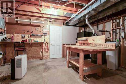 workshop/utility room combo - 372 Gatestone Boulevard, Waterloo, ON - Indoor Photo Showing Basement