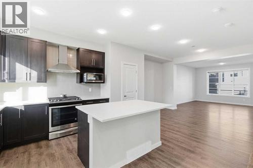 61 Savanna Link Ne, Calgary, AB - Indoor Photo Showing Kitchen With Upgraded Kitchen