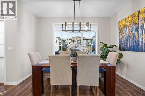 Dining Room - 80 Wolf Gate, Okotoks, AB - Indoor Photo Showing Dining Room