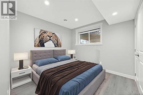 Basement - Bedroom 3 - 80 Wolf Gate, Okotoks, AB - Indoor Photo Showing Bedroom