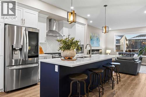 Kitchen - 80 Wolf Gate, Okotoks, AB - Indoor Photo Showing Kitchen With Upgraded Kitchen