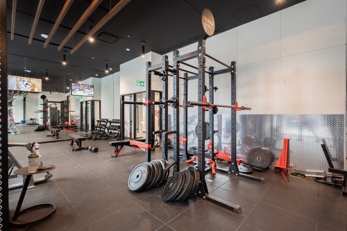 Salle d'exercice - 5310-1245 Rue De Bleury, Montréal (Ville-Marie), QC - Indoor Photo Showing Gym Room