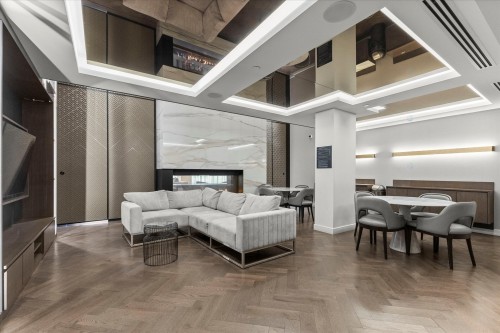 Common room - 3005-1288 Rue St-Antoine O., Montréal (Ville-Marie), QC - Indoor With Fireplace