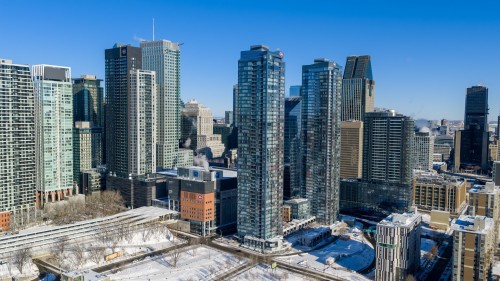 Aerial View - 3005-1288 Rue St-Antoine O., Montréal (Ville-Marie), QC - Outdoor With Facade
