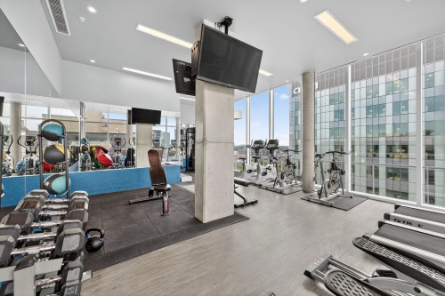 Salle d'exercice - 1007-1150 Rue St-Denis, Montréal (Ville-Marie), QC - Indoor Photo Showing Gym Room