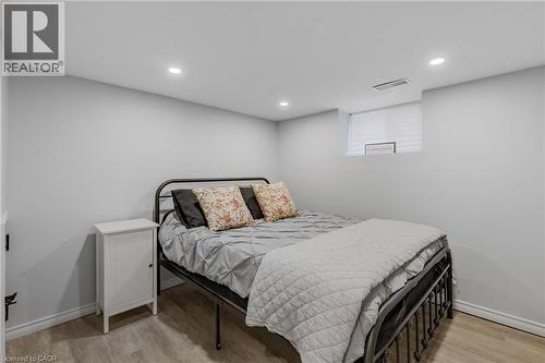 Bedroom with recessed lighting and light wood-style floors - 191 East 11Th Street, Hamilton, ON - Indoor Photo Showing Bedroom