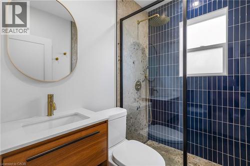 Full bath with a walk in shower and vanity - 191 East 11Th Street, Hamilton, ON - Indoor Photo Showing Bathroom