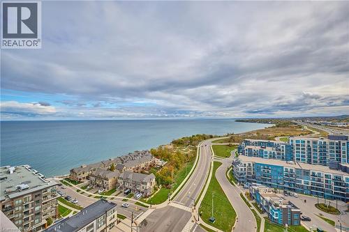 View from private balcony - 385 Winston Road Unit# 1807, Grimsby, ON - Outdoor With Body Of Water With View