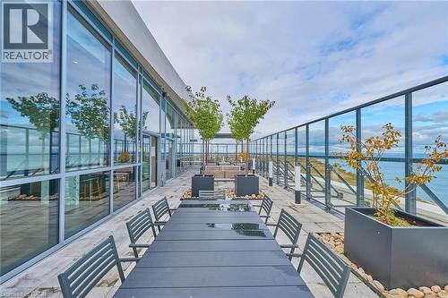 Rooftop terrace - 385 Winston Road Unit# 1807, Grimsby, ON - Outdoor With Body Of Water With Balcony With Exterior