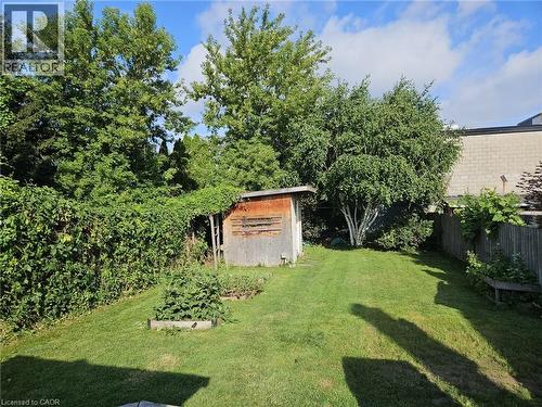 View of yard with a shed - 253 Mary Street, Hamilton, ON - Outdoor