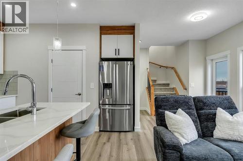 1222 Westmount Drive, Strathmore, AB - Indoor Photo Showing Kitchen With Double Sink