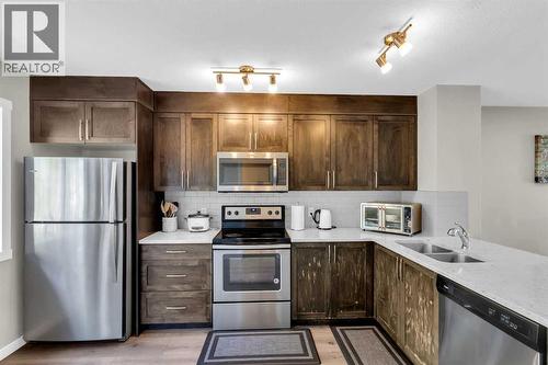 142 Red Embers Gate Ne, Calgary, AB - Indoor Photo Showing Kitchen With Stainless Steel Kitchen With Double Sink