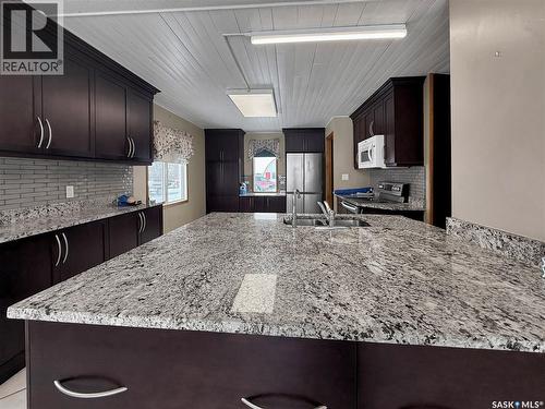 Moose Bay Rd Acreage, Grayson Rm No. 184, SK - Indoor Photo Showing Kitchen With Double Sink With Upgraded Kitchen