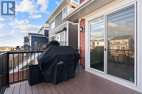 96 Emberside Glen, Cochrane, AB - Outdoor With Deck Patio Veranda With Exterior