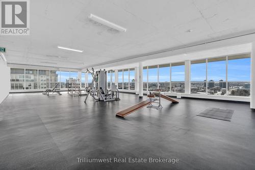 1003 - 375 King Street N, Waterloo, ON - Indoor Photo Showing Gym Room