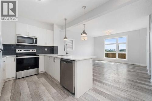 62 Walden Lane Se, Calgary, AB - Indoor Photo Showing Kitchen With Stainless Steel Kitchen