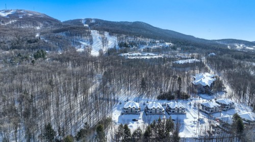 Aerial View - 102-141 Rue Du Cercle-Des-Cantons, Bromont, QC - Outdoor With View